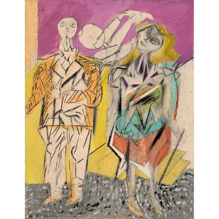 Willem de Kooning, ‘Untitled (Man And Woman)’, circa 1947-1948