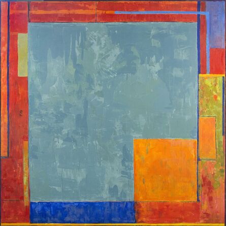 David Sorensen, ‘Gaze Big Green - large, colorful, geometric abstract, contemporary oil on canvas’, 2007