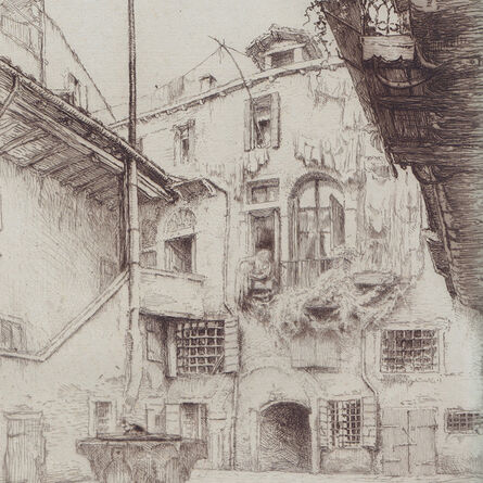 Edgar Chahine, ‘"Venise - Corte Bottera (T.354)"’, 1922