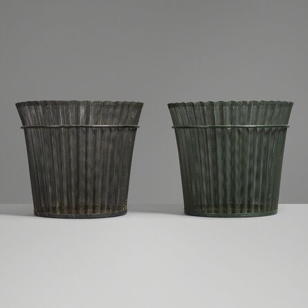 Mathieu Matégot, ‘Wastepaper baskets, pair’, 1954