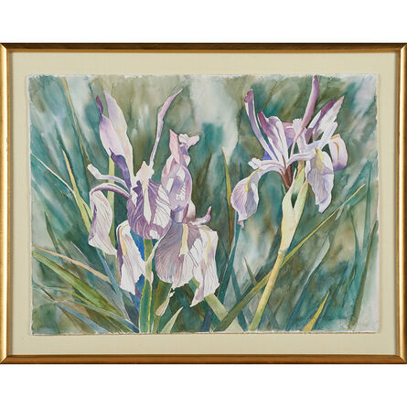 Linda Loechen, ‘Three botanical watercolors on paper (all framed separately)’