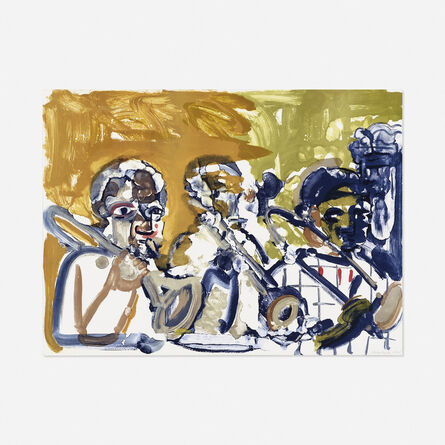 Romare Bearden, ‘Brass Section (Jamming at Minton's) (from the Jazz Suite)’, 1979