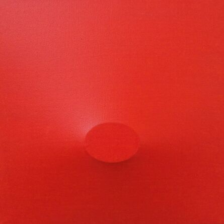 Turi Simeti, ‘Un Ovale Rosso’, 2015