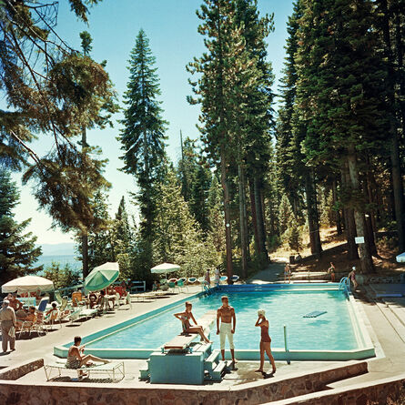 Slim Aarons, ‘Slim Aarons 'Pool At Lake Tahoe' Mid-Century Modern Photography’, 1959