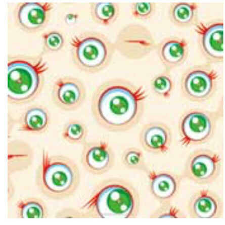 Takashi Murakami, ‘Jellyfish Eyes Cream’, 2001