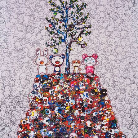 Takashi Murakami, ‘Kaikai, Kiki, DOB, and POM atop the Mound of the Dead’, 2013