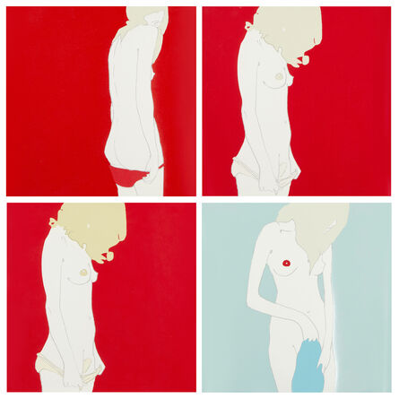 Natasha Law, ‘Untitled blue and red’