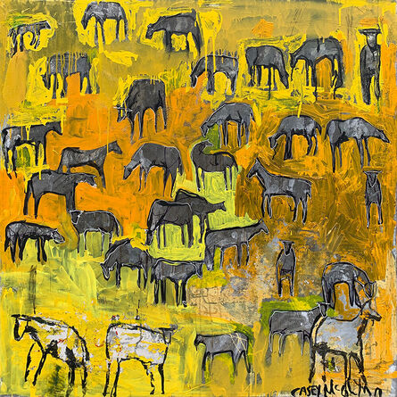 Casey McGlynn, ‘Herd In Yellow Field’, 2023