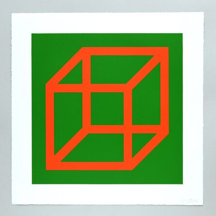 Sol LeWitt, ‘Open Cube in Color on Color Plate 16’, 2003