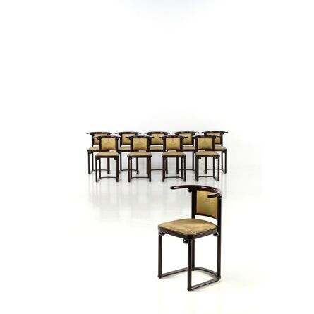 Josef Hoffmann, ‘Set of ten chairs’, near 1920