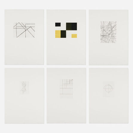 Helmut Federle, ‘5 + 1 portfolio’, 1989