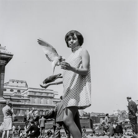 James Barnor, ‘Erlin Ibreck at Trafalgar Square, 1966/67’, 1966-1967