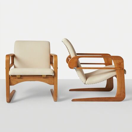 Kem Weber, ‘Kem Weber, Pair of Reclining "Airline" Chairs’, ca. 1934