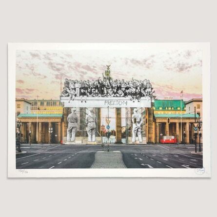 JR, ‘Giants, Brandenburg Gate, September 27, 2018, 18h55, © Iris Hesse, Ullstein Bild, Roger-Viollet, Berlin, Germany’, 2020
