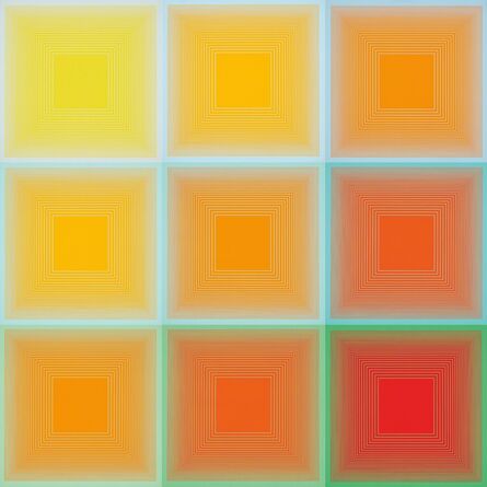 Richard Anuszkiewicz, ‘Spectral 9 - A Variable Multiple’, 1969