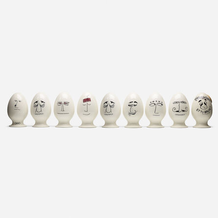 La Gardo Tackett, ‘Eggheads, collection of nine’, 1958-59
