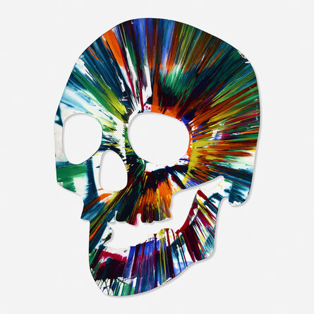 After Damien Hirst, ‘Signed Skull Spin Painting’, 2009