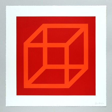 Sol LeWitt, ‘Open Cube in Color on Color Plate 18’, 2003