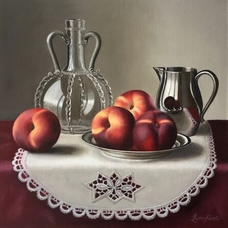 Anne Songhurst, ‘Bridal Carafe with Nectarines’, 2024