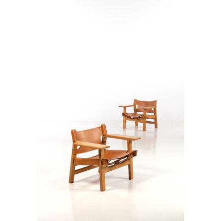 Börge Mogensen, ‘Model 2226 Spanish Chair,  Pair of armchairs’, 1950s