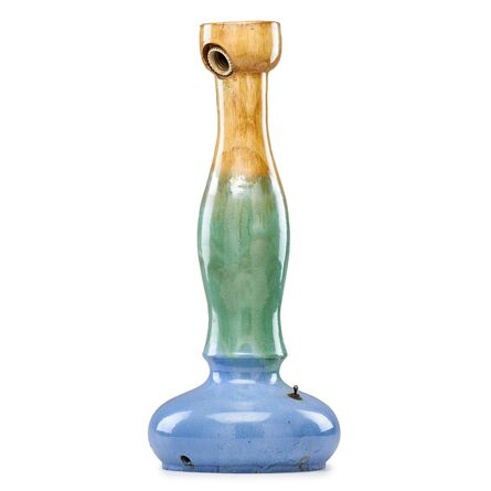 Fulper Pottery, ‘Vasekraft lamp base, multicolor flambé glaze’, ca. 1908