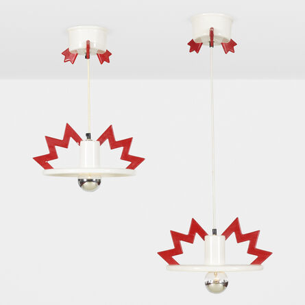 Matteo Thun, ‘Santa Fe ceiling lamps, pair’, 1983