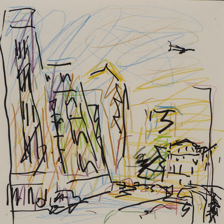 Frank Auerbach, ‘Study for Mornington Crescent, Summer Morning II’, 2004