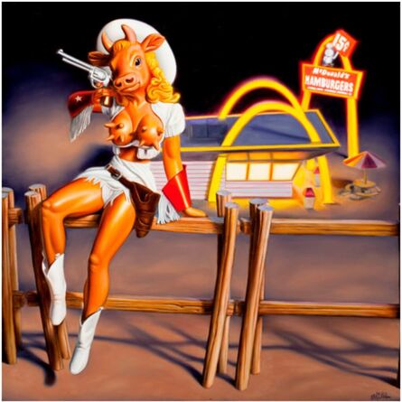 Ron English, ‘Cowgirl McDonalds’, 2005