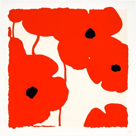 Donald Sultan, ‘Red Poppies, Sept 7, 2022’, 2022