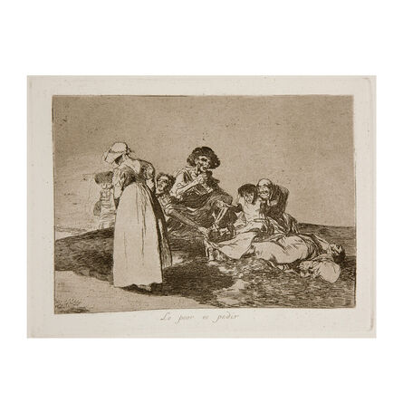 Francisco de Goya, ‘Lo peor is pedir’, ca. 1863