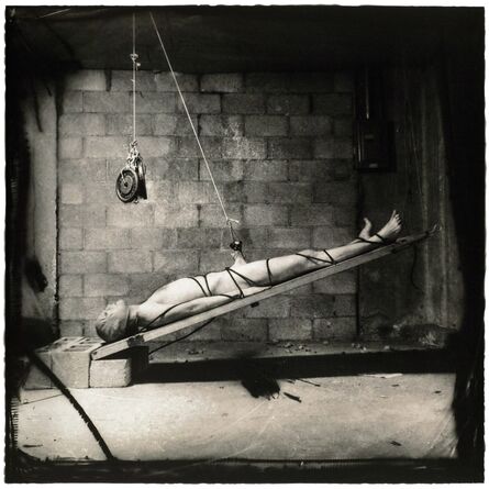 Joel-Peter Witkin, ‘Testicle Stretch with the Possibility of a Crushed Face, New Mexico’, 1982