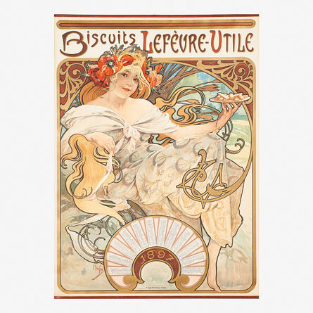 Alphonse Mucha, ‘Biscuits Lefevre-Utile’, 1896