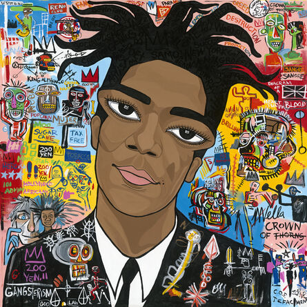 Michelle Vella, ‘Jean Michel Basquiat “King”’, 2019