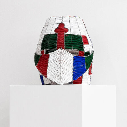 Curtis Talwst Santiago, ‘African Knight Helmet 3’, 2017