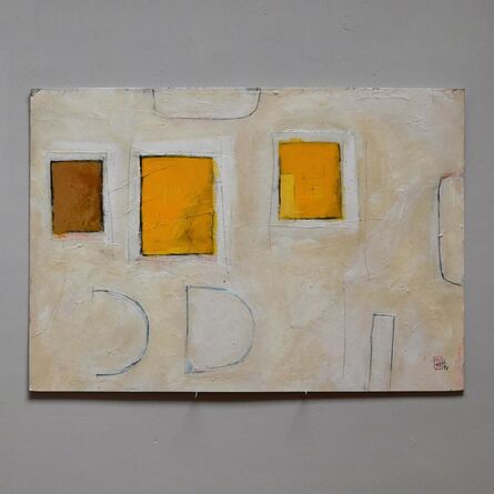 Andrew Johnstone, ‘3 squares yellow (337)’, 2000