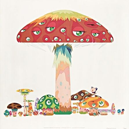 Takashi Murakami, ‘A master mushroom with dob in the strange forest’, 1999