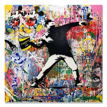 Mr. Brainwash, ‘Banksy Thrower’, 2017