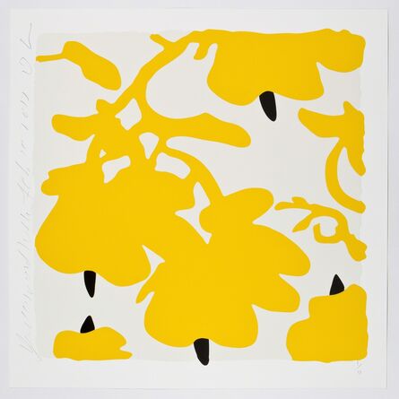 Donald Sultan, ‘Yellow and White,  Feb 10, 2017’, 2017