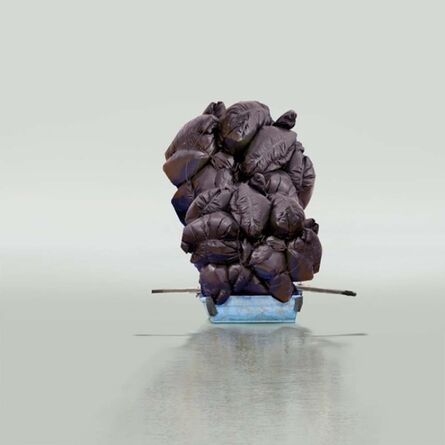 Mary Mattingly, ‘Floating a Boulder’, 2012