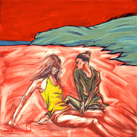Harold López Muñoz, ‘Playa roja / Red beach’, 2020