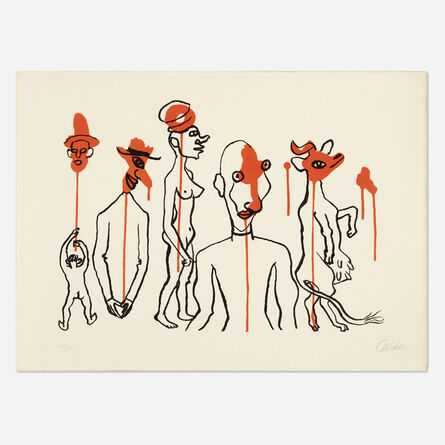 Alexander Calder, ‘Circus 4, Les Gueules Degoulinantes (from Derriere le Miroir No. 156)’, 1966
