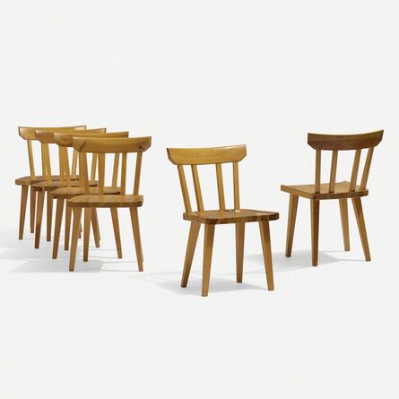 Carl Malmsten, ‘Dining chairs, set of six’, c. 1965