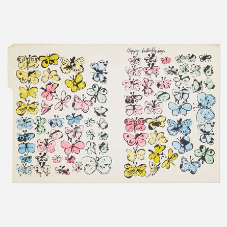 Andy Warhol, ‘Happy Butterfly Days’, 1955