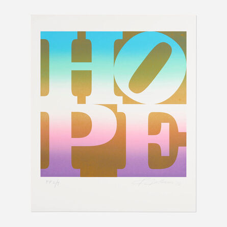 Robert Indiana, ‘Spring (from the Four Seasons of Hope (Gold) portfolio)’, 2012