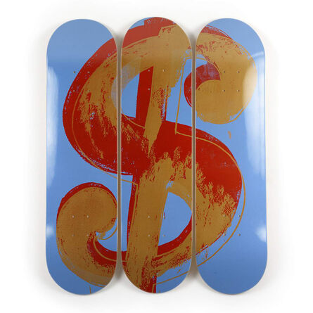 Andy Warhol, ‘Dollar Sign (Blue) Skateboard Decks’, 2021
