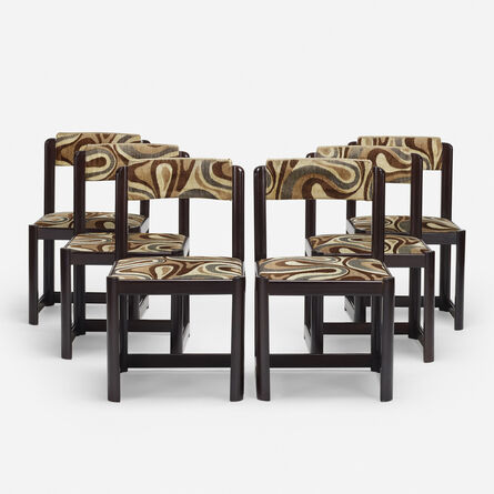 Unknown Italian, ‘dining chairs, set of six’, c. 1970