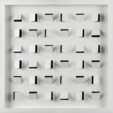 Edoardo Landi, ‘Superficie a quadrati prospettici’, 1966