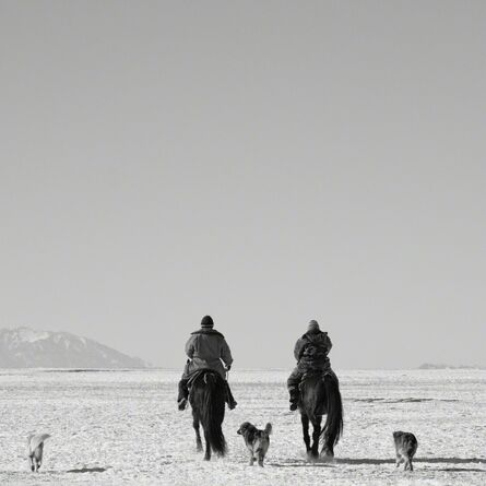 Matthew Webb, ‘Green horsepower (Kyrgyz Shepherds, Charyn Canyon, Kazakhstan)’, 2011