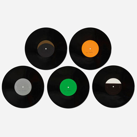 Jack Goldstein, ‘A suite of five 10-inch records with colored labels in place of titles’, 1979