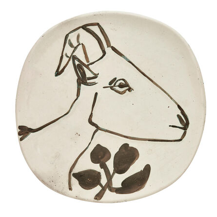 Pablo Picasso, ‘Pablo Picasso 'Tête de chèvre de profil' (A. R. 106) Face of a Goat in Profile’, 1950-1959